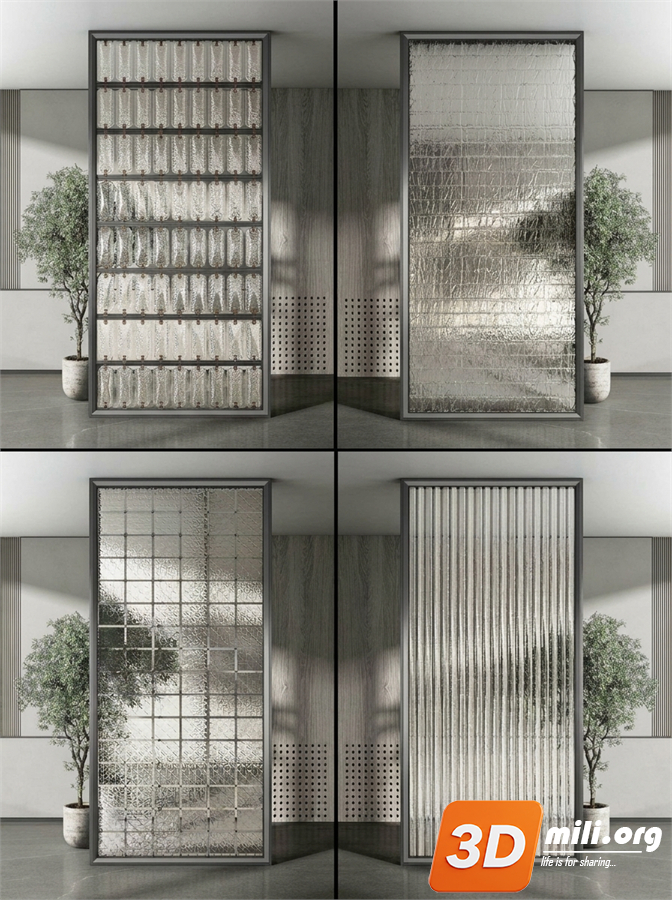 Folding screen Skp Files 
